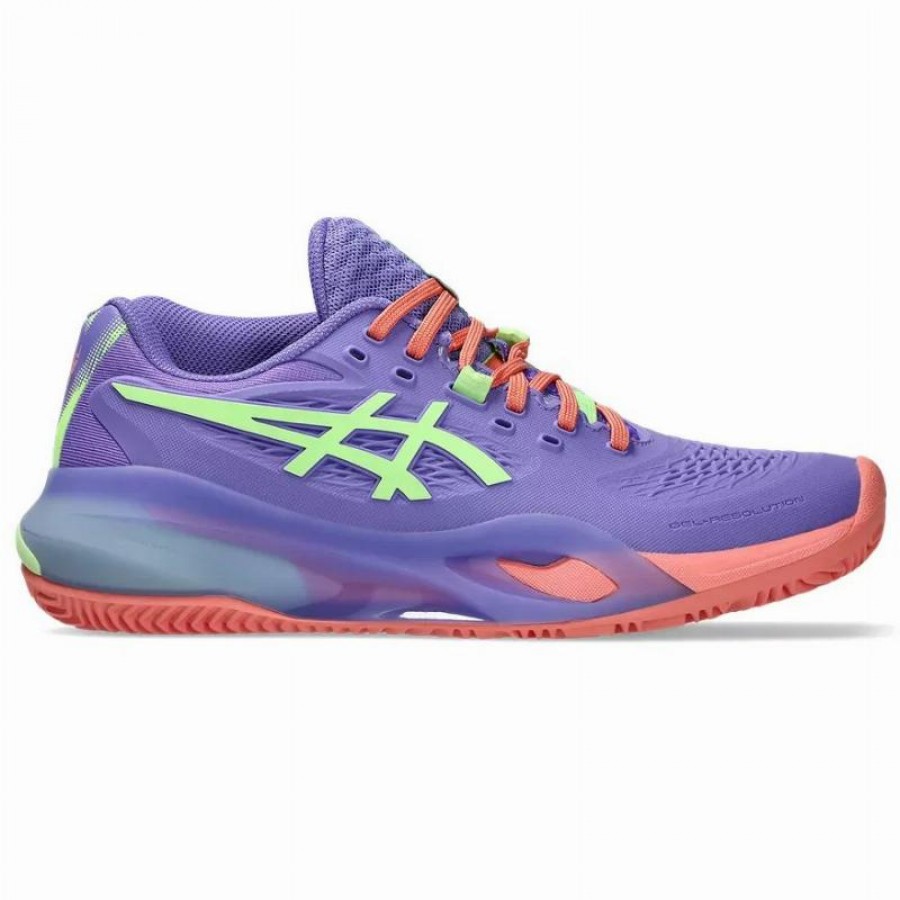 Zapatillas Asics Gel Resolution X Padel Purpura Verde Mujer