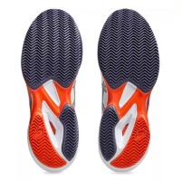 Asics Solution Speed FF 3 Clay White Gray Orange Sneakers  Offer + Cheap