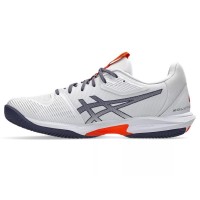 Asics Solution Speed FF 3 Clay White Gray Orange Sneakers  Offer + Cheap