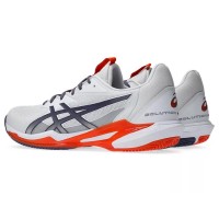 Asics Solution Speed FF 3 Clay White Gray Orange Sneakers  Offer + Cheap