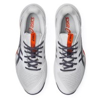 Asics Solution Speed FF 3 Clay White Gray Orange Sneakers  Offer + Cheap