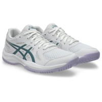 Zapatillas Asics Upcourt 6 Blanco Verde Mujer