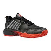 Baskets Kswiss Hypercourt Supreme HB Noir Rouge Blanc  Offre - Pas cher