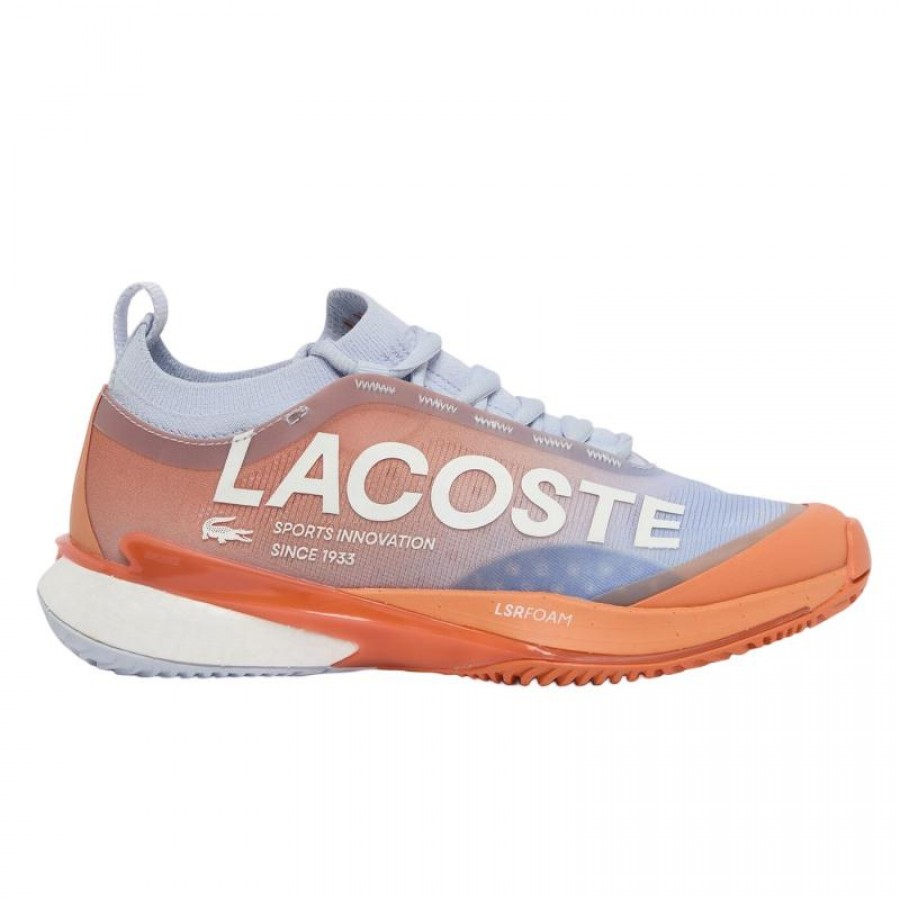 Tênis femininos Lacoste AG-LT25 Lite Clay Blue Orange