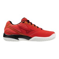 Chaussures Mizuno Break Shot 4 CC Rouge Blanc Noir  Offre - Pas cher