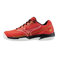 Chaussures Mizuno Break Shot 4 CC Rouge Blanc Noir  Offre - Pas cher