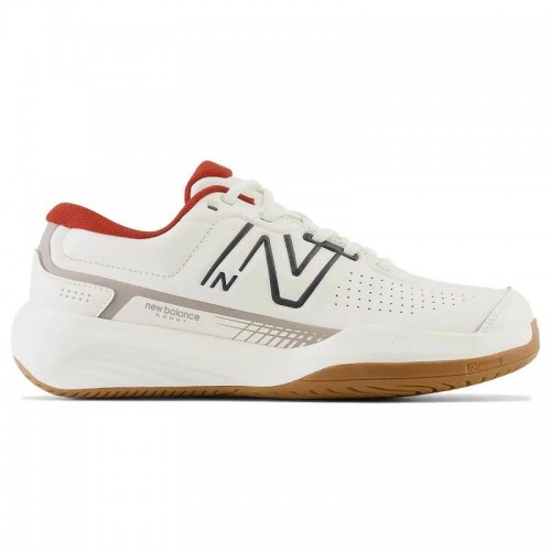 New Balance 696V5 Blanc Rouge Baskets