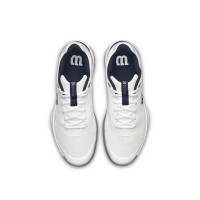 Wilson Courtglide White Navy Blue Gray Sneakers