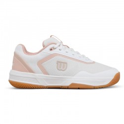Baskets Wilson Courtglide Blanches Rose pour femmes