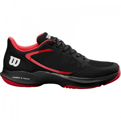 Zapatillas Wilson Hurakn Lite Negro Rojo Blanco