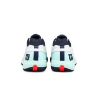 Zapatillas Wilson Rush Pro 5 Clay Blanco Aguamarina